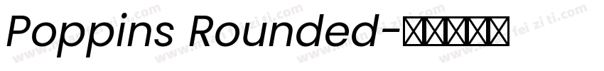 Poppins Rounded字体转换